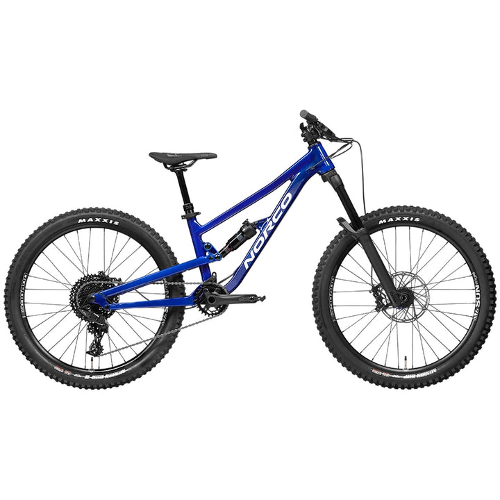 Norco Fluid FS 4.1 Complete Mountain Bike - Kids' 2023 Blue/Chrome