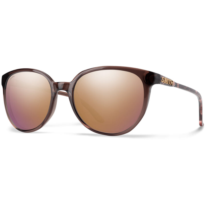 Smith Cheetah Sunglasses - Women's Rose Tortoise/ChromaPop Polarized Rose Gold Mirror
