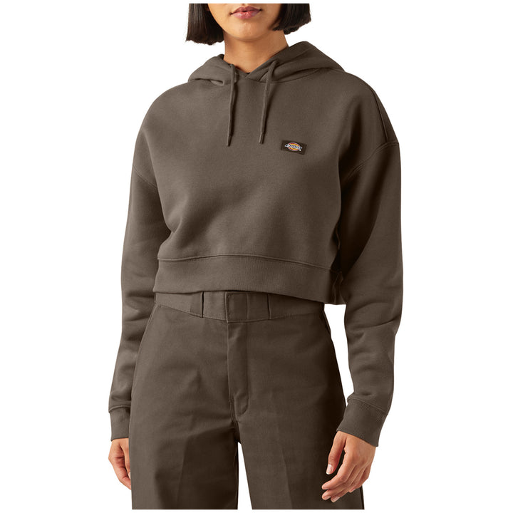 Dickies Oakport Cropped Hoodie - Women's Mushroom