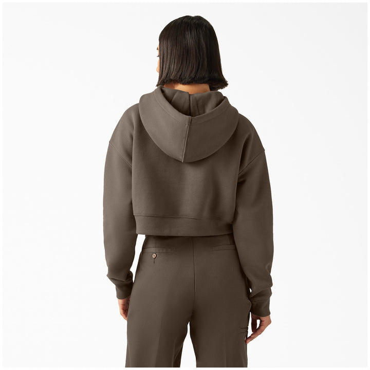 Dickies Oakport Cropped Hoodie - Women's Mushroom