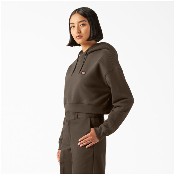 Dickies Oakport Cropped Hoodie - Women's Mushroom
