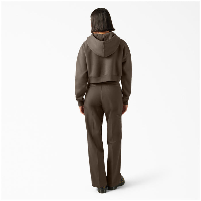 Dickies Oakport Cropped Hoodie - Women's Mushroom