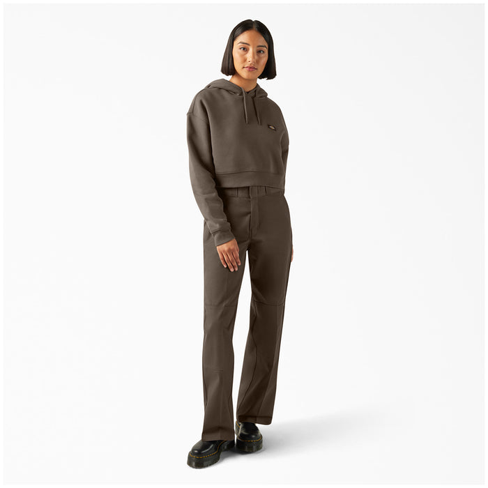 Dickies Oakport Cropped Hoodie - Women's Mushroom
