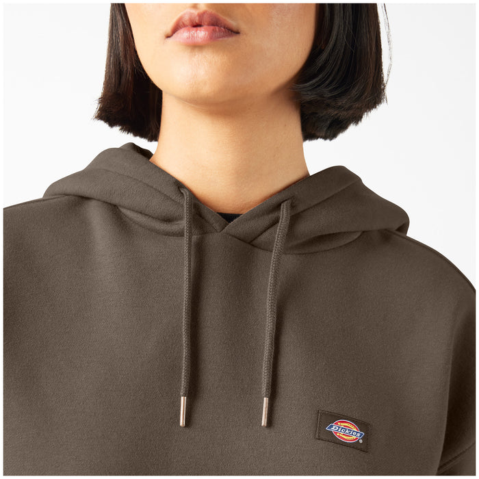 Dickies Oakport Cropped Hoodie - Women's Mushroom
