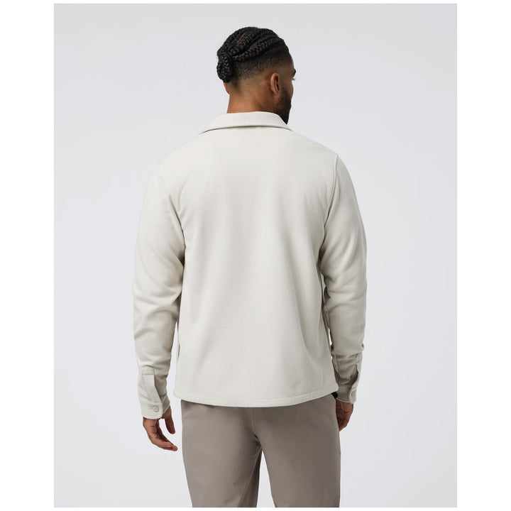 Vuori Beldon Shirt Knit Twill Jacket - Men's Oatmeal