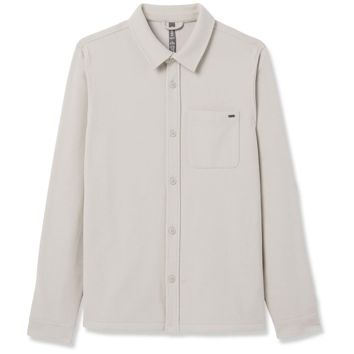 Vuori Beldon Shirt Knit Twill Jacket - Men's Oatmeal