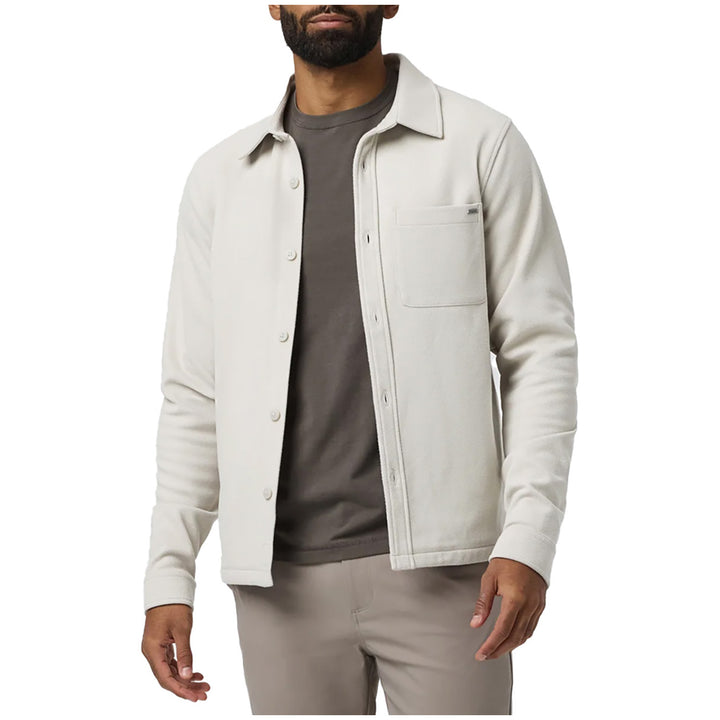 Vuori Beldon Shirt Knit Twill Jacket - Men's Oatmeal