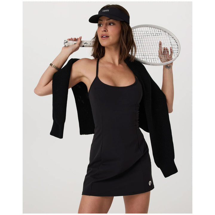 Vuori One Short Tennis Dress - Women's Black