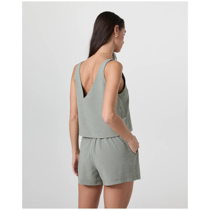 Vuori SL Villa Textured Crop Tank - Women's Laurel