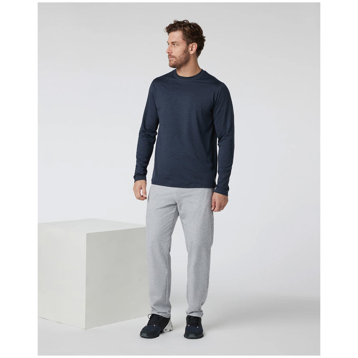 Vuori Long-Sleeve Ponto Performance Tee - Men's Midnight Heather