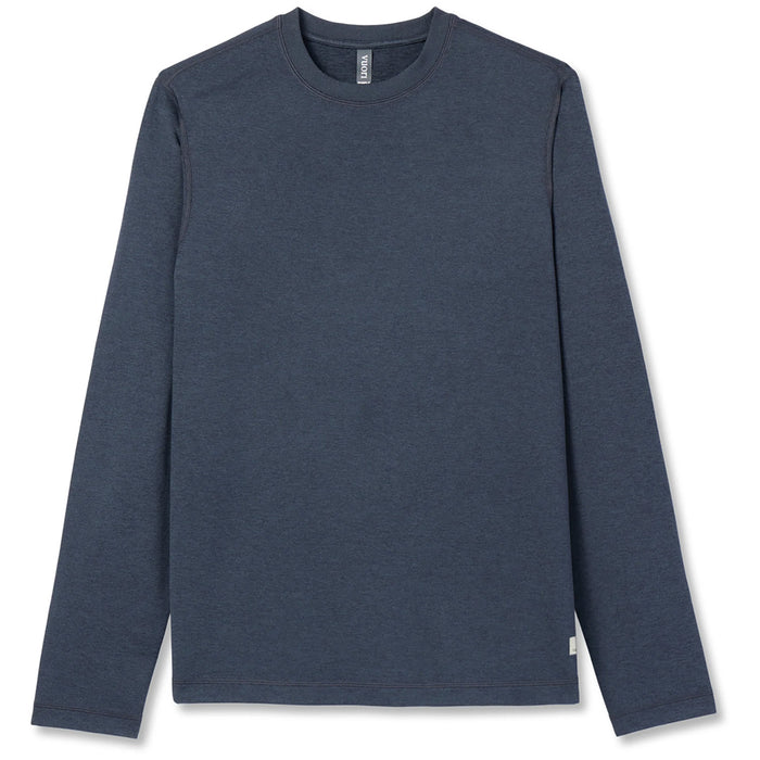 Vuori Long-Sleeve Ponto Performance Tee - Men's Midnight Heather