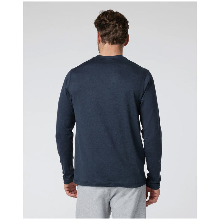 Vuori Long-Sleeve Ponto Performance Tee - Men's Midnight Heather