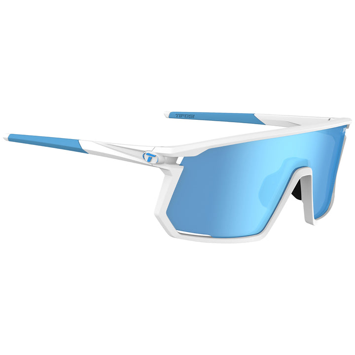 Tifosi Moab Sunglasses Matte White/Clarion Blue+AC Red+Clear