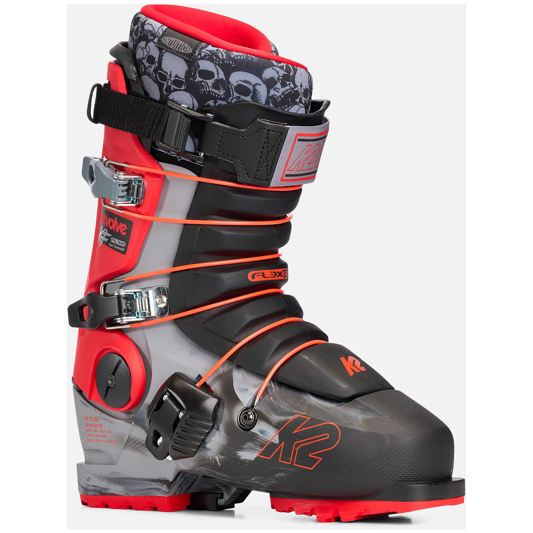 k2 downhill ski boots Evolver allowing for a 50 degree range of motion K2 Flex Revolve Team Mens