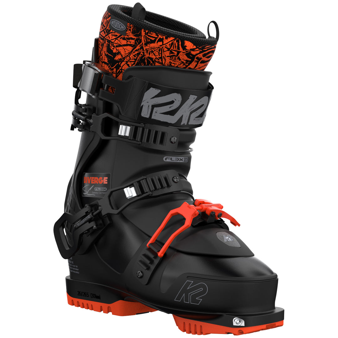 k2 fl3x diverge lt alpine touring ski boots 2023 W The shell and the cuff of the boot are thermoformable in order to adjust to your foot thanks to the Fully Heat Moldable technology DIVERGE LT - Slope Style