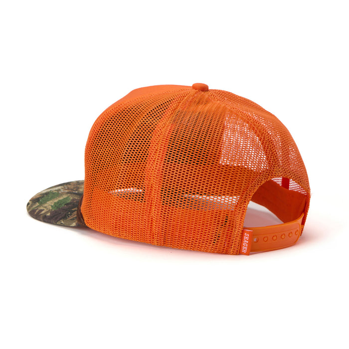 Seager Gone Huntin' Snapback Hat Orange/Camo