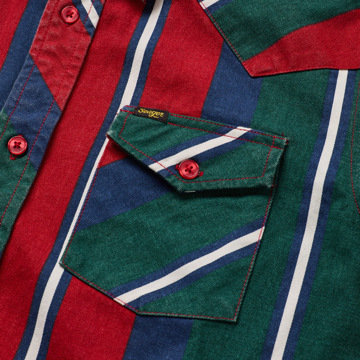 Seager Amarillo Short-Sleeve Shirt - Men's Matts on Stripe