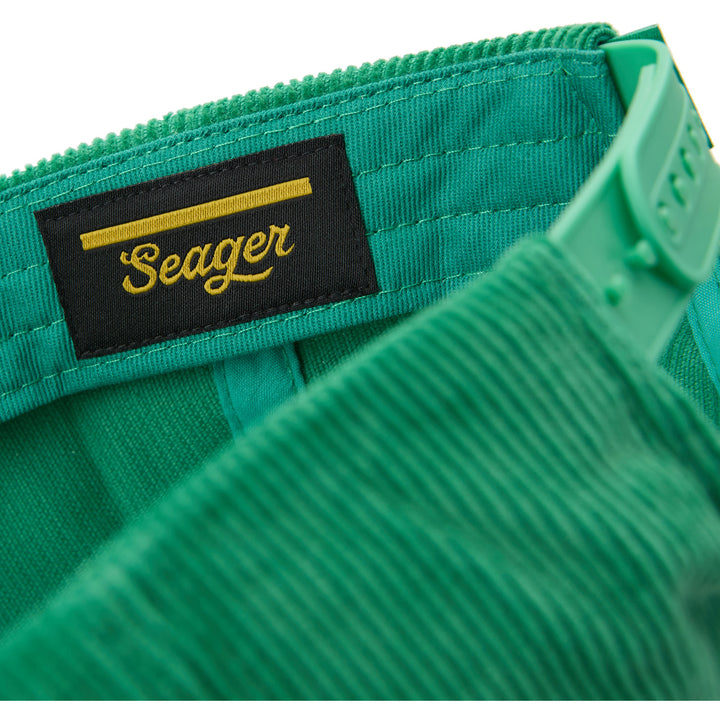 Seager Ramblin' Woman Cord Snapback Hat Green