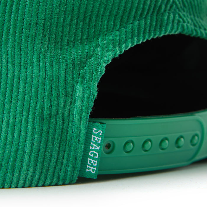 Seager Ramblin' Woman Cord Snapback Hat Green
