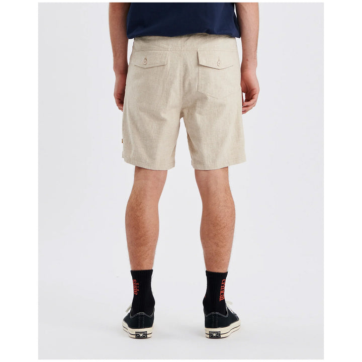 The Critical Slide Society Cruiser Linen Shorts - Men's Ecru
