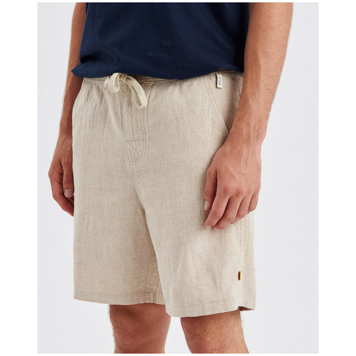 The Critical Slide Society Cruiser Linen Shorts - Men's Ecru
