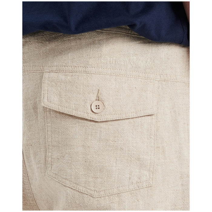 The Critical Slide Society Cruiser Linen Shorts - Men's Ecru