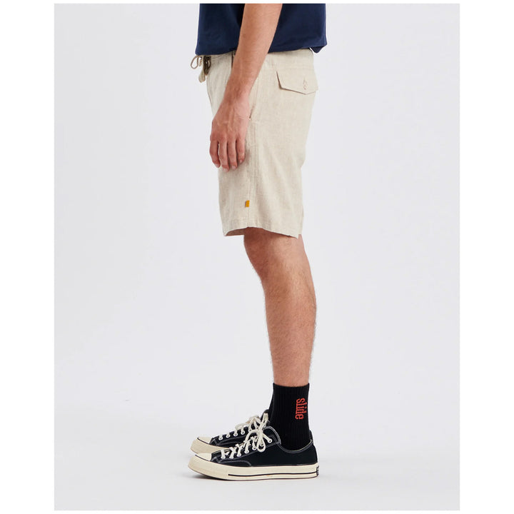 The Critical Slide Society Cruiser Linen Shorts - Men's Ecru