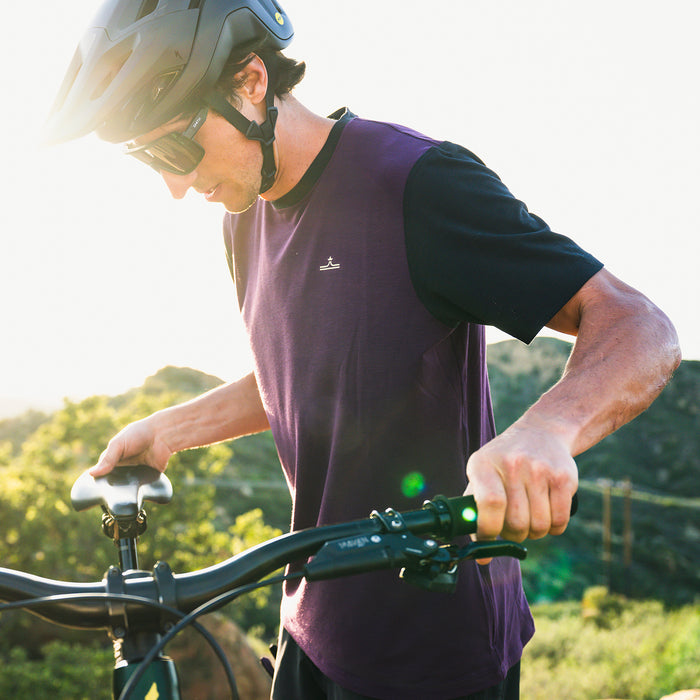 evo Lookout Short-Sleeve Bike Jersey Grape