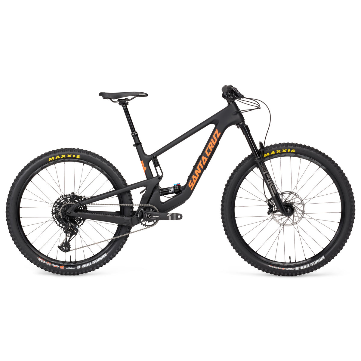 Santa Cruz 5010 5 C R evo Exclusive Complete Mountain Bike 2024 Matte Black/Orange