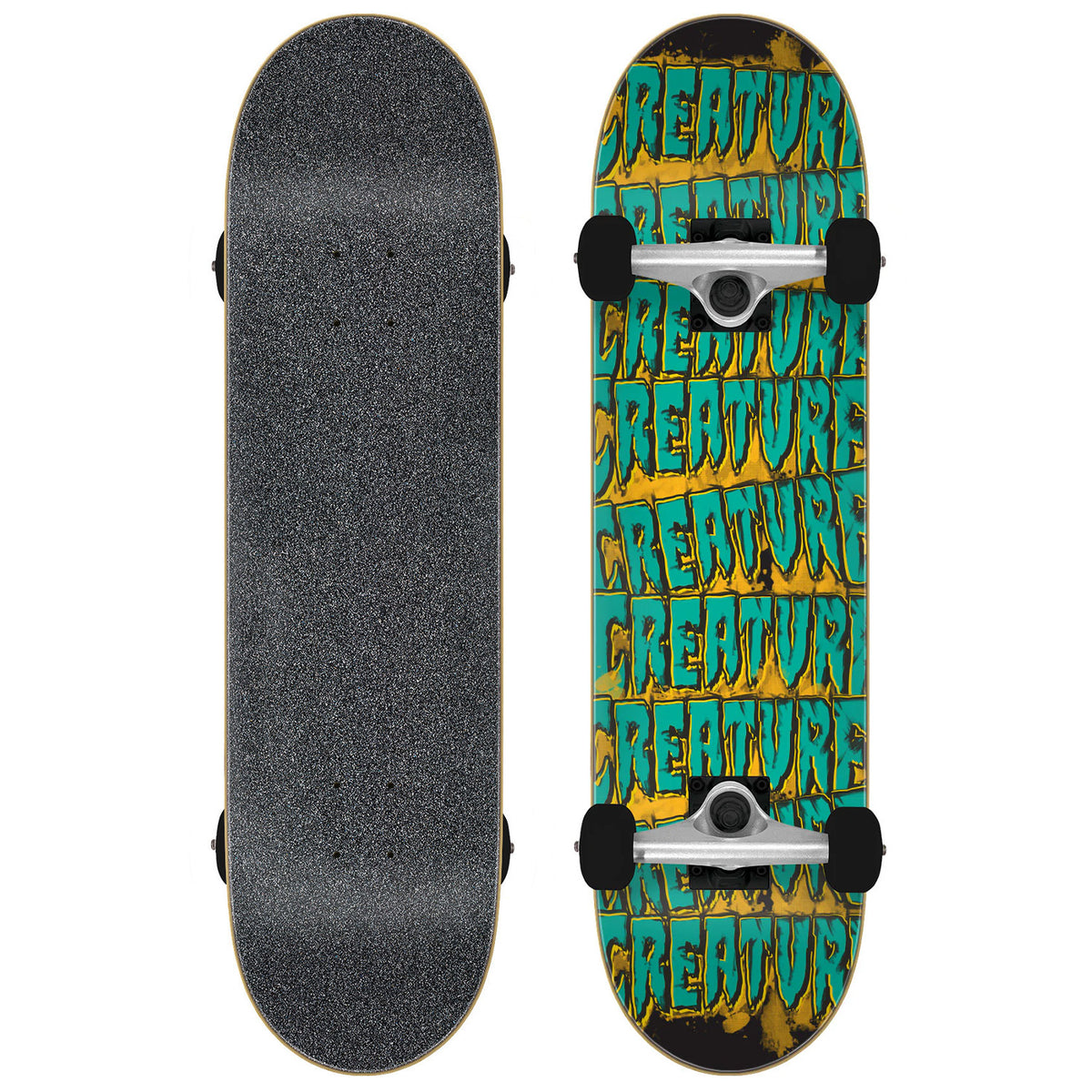 Creature Logo Spill Mini 7.75 Skateboard Complete