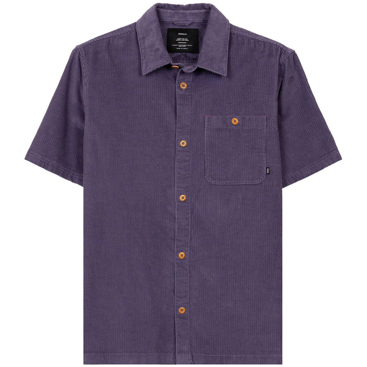 Finisterre Jetty Cord Short-Sleeve Shirt - Men's Violet Sky