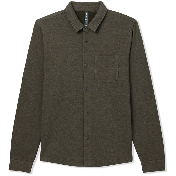 Vuori Jeffreys Overshirt - Men's Olive Heather