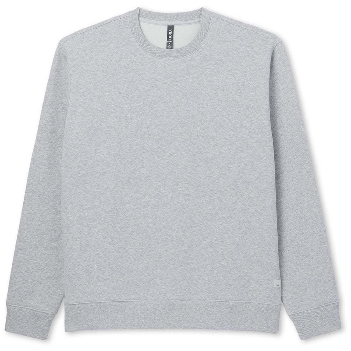 Vuori Seaside Crew - Men's Light Heather Grey