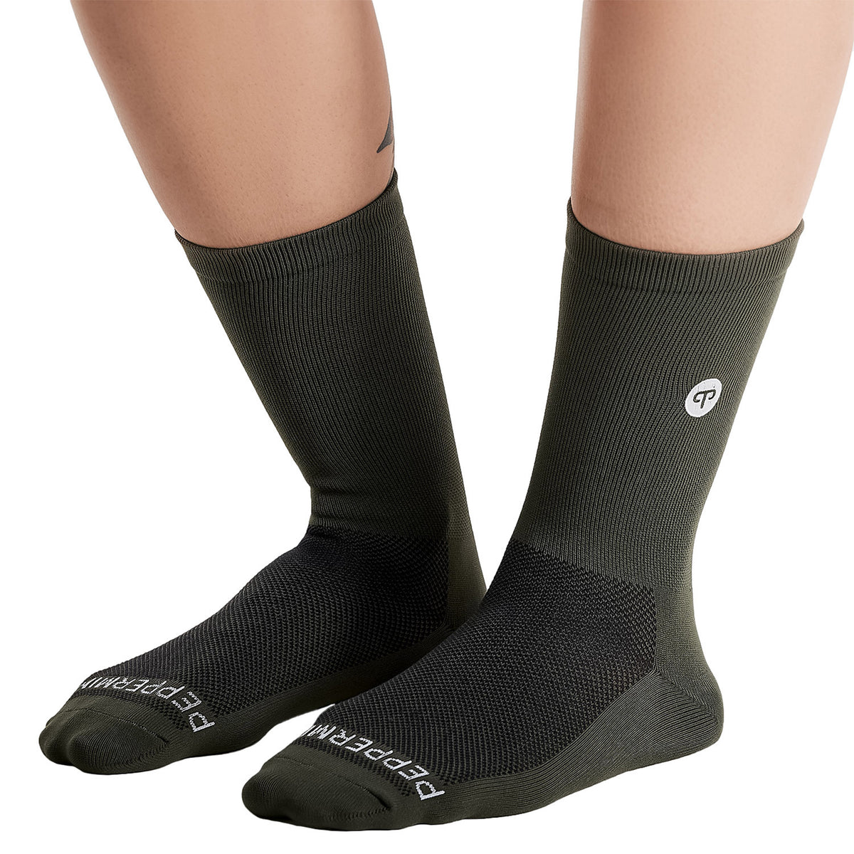 Peppermint Cycling Co. Signature Knitted Bike Socks - Women's Spruce
