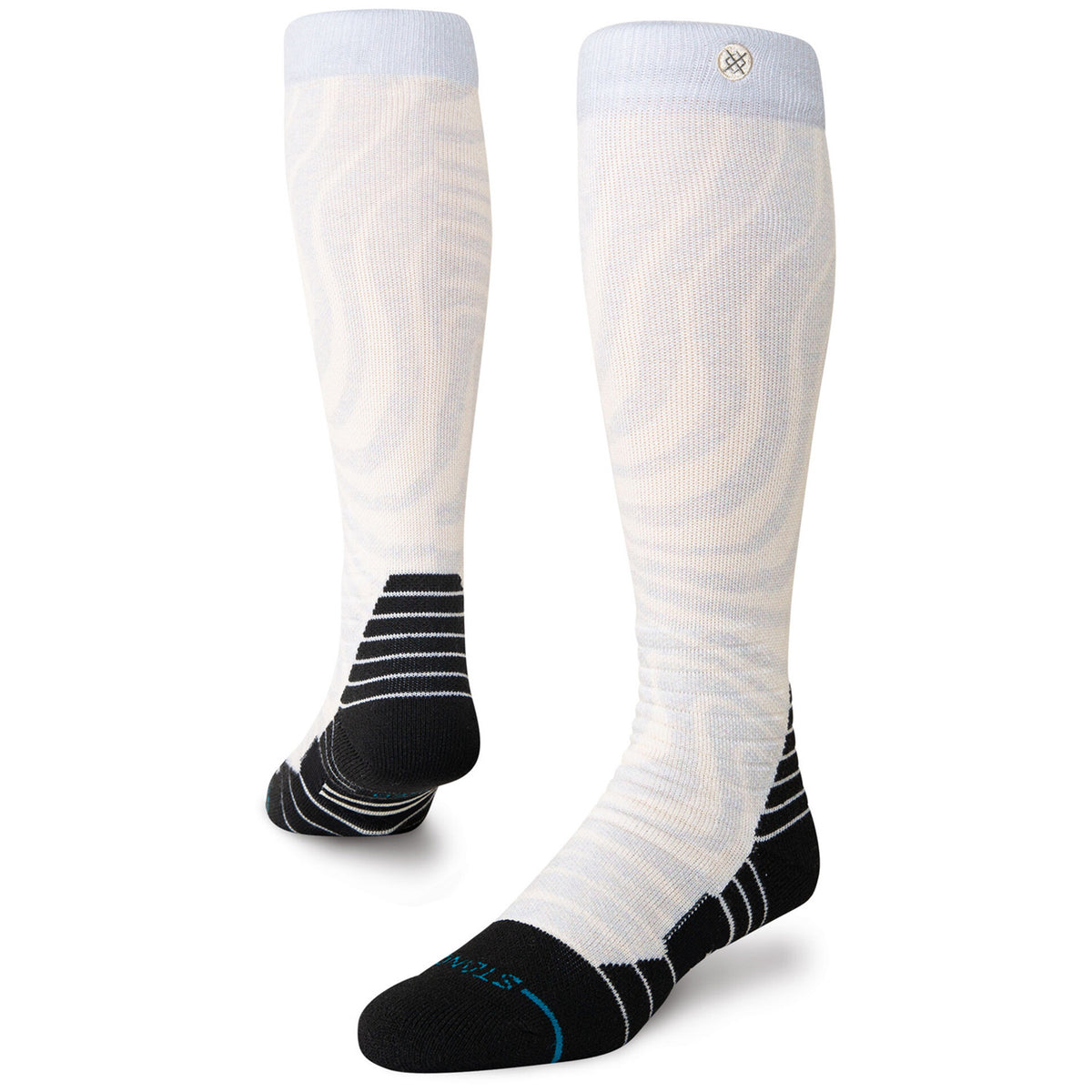 Stance Directions Mid Poly Snow Socks Grey