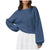 Rhythm Classic Knit Jumper - Women's Steel Blue