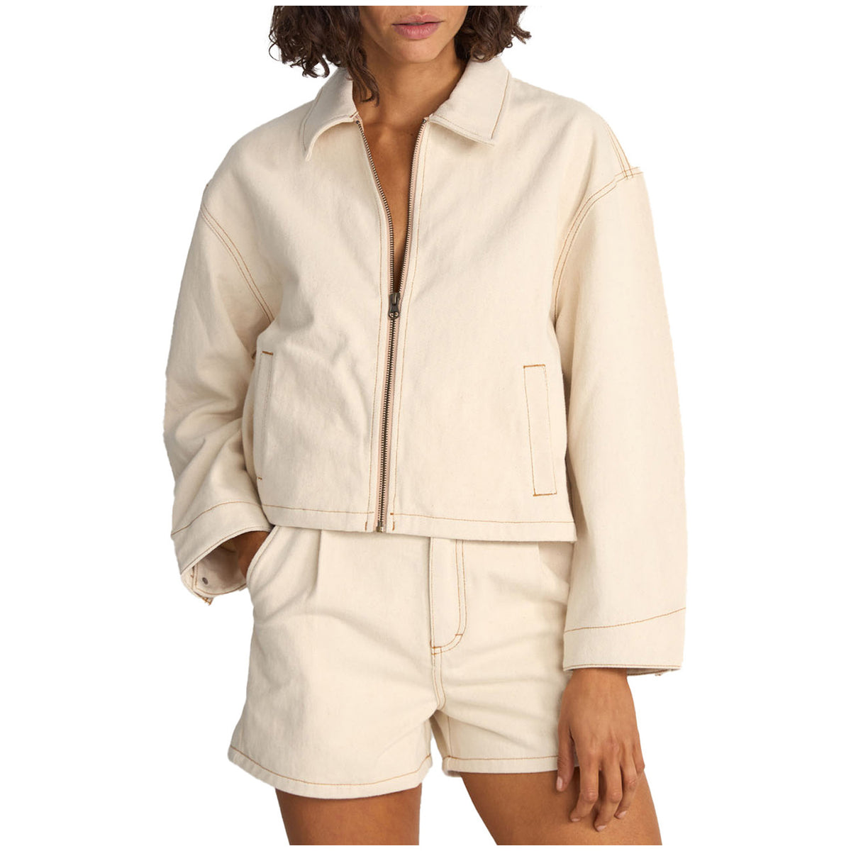 Rhythm Capri Cropped Jacket - Women's Natural