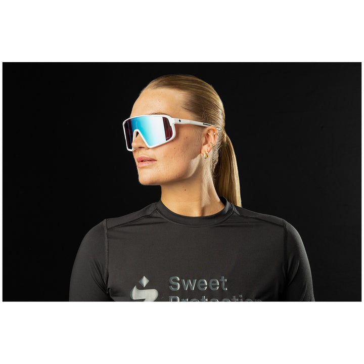 Sweet Protection Memento RIG Reflect Sunglasses Satin White/RIG Aquamarine