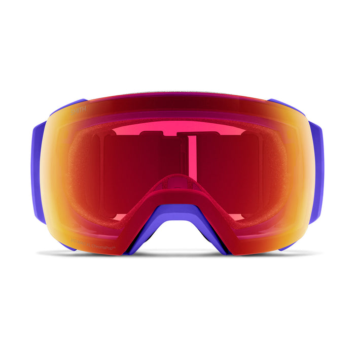 Smith I/O MAG XL Low Bridge Fit Goggles Ultraviolet Peaking/ChromaPop Pro Photochromic Red Mirror+Chromapop Storm Amber
