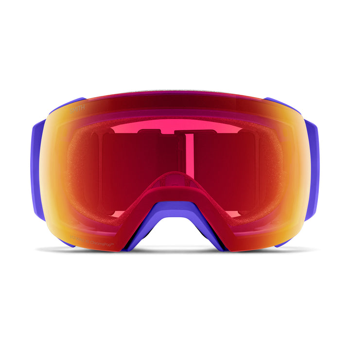 Smith I/O MAG XL Low Bridge Fit Goggles Ultraviolet Peaking/ChromaPop Pro Photochromic Red Mirror+Chromapop Storm Amber