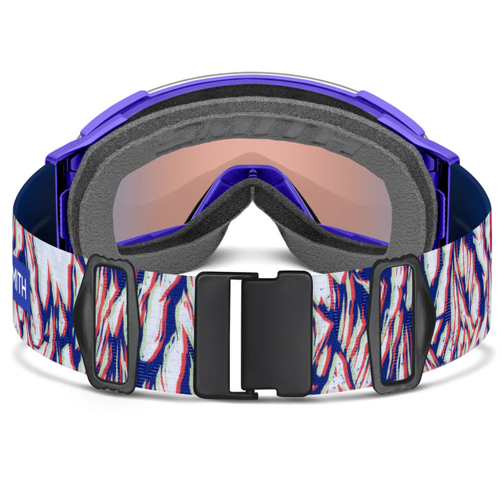 Smith I/O MAG XL Low Bridge Fit Goggles Ultraviolet Peaking/ChromaPop Pro Photochromic Red Mirror+Chromapop Storm Amber