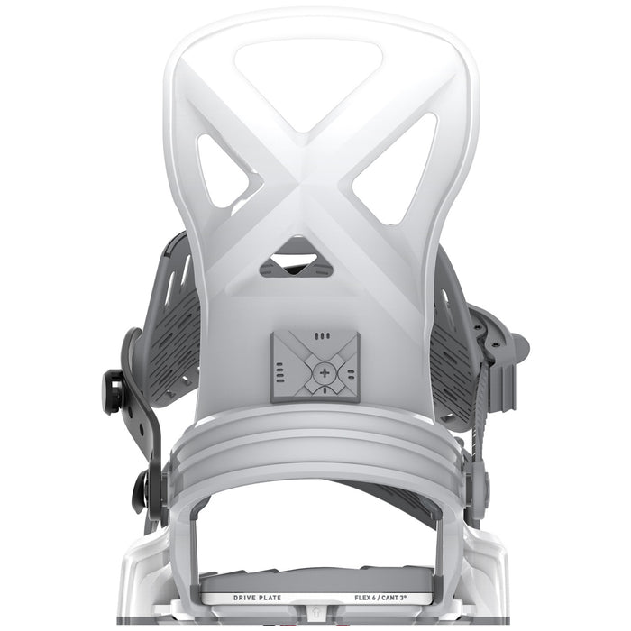 Bent Metal Anvil Snowboard Bindings White/Grey