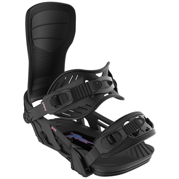 Bent Metal Axtion Snowboard Bindings Black/Red/Blue