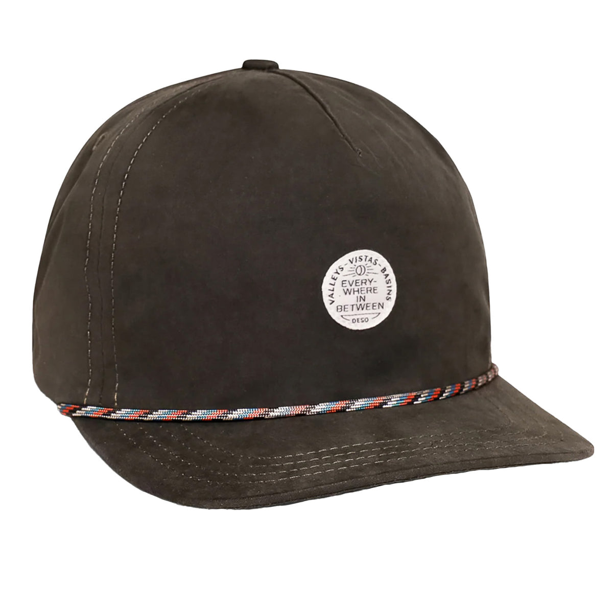 Deso Waxed 5-Panel Hat Deep Green