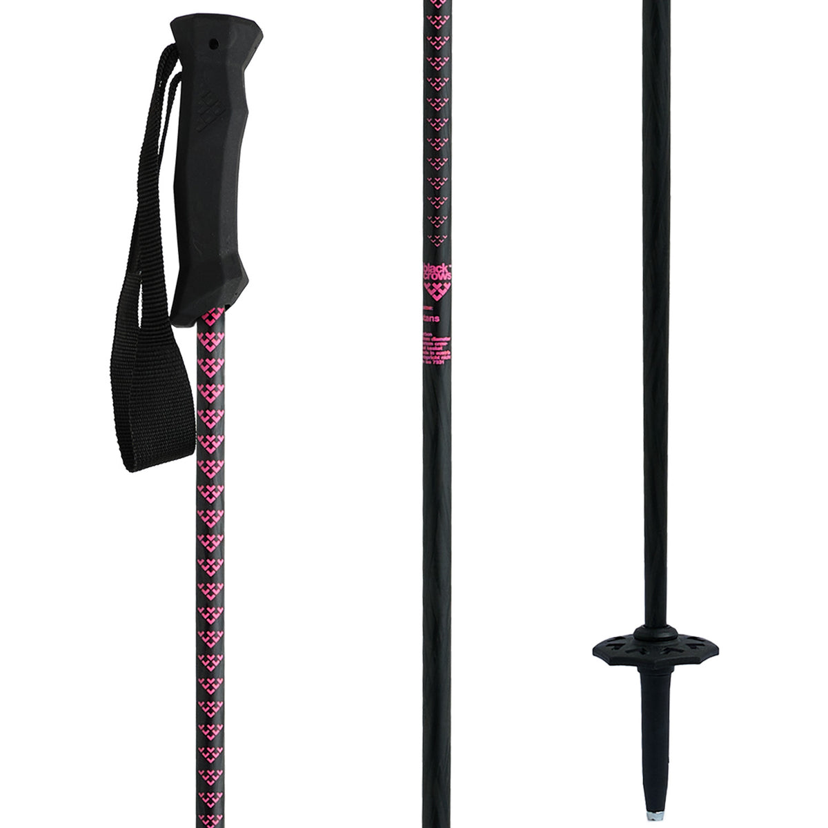 Black Crows Stans Ski Poles Black/Pink