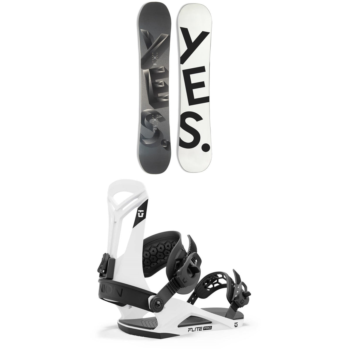 Yes. Basic Snowboard 2024 + Union Flite Pro Snowboard Bindings