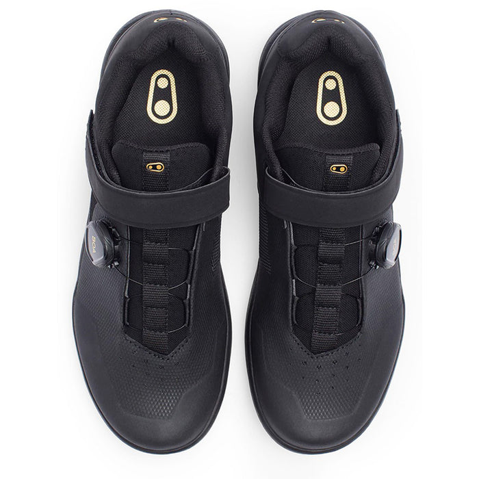 Crank Brothers Stamp BOA Shoes Black/Gold/Black