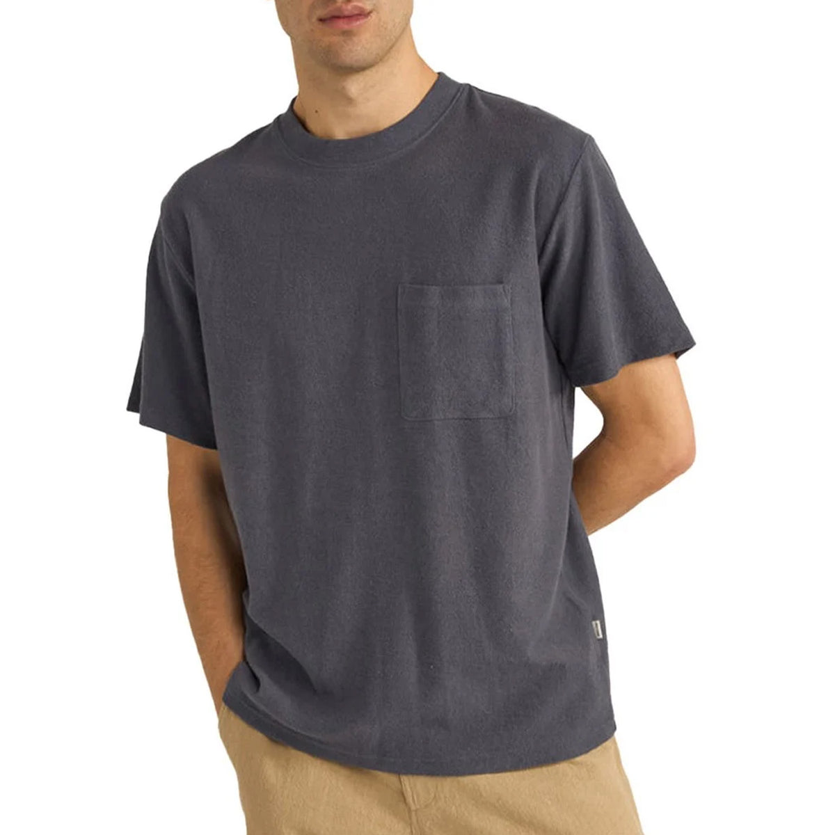 Rhythm Vintage Terry Short-Sleeve T-Shirt - Men's Vintage Navy