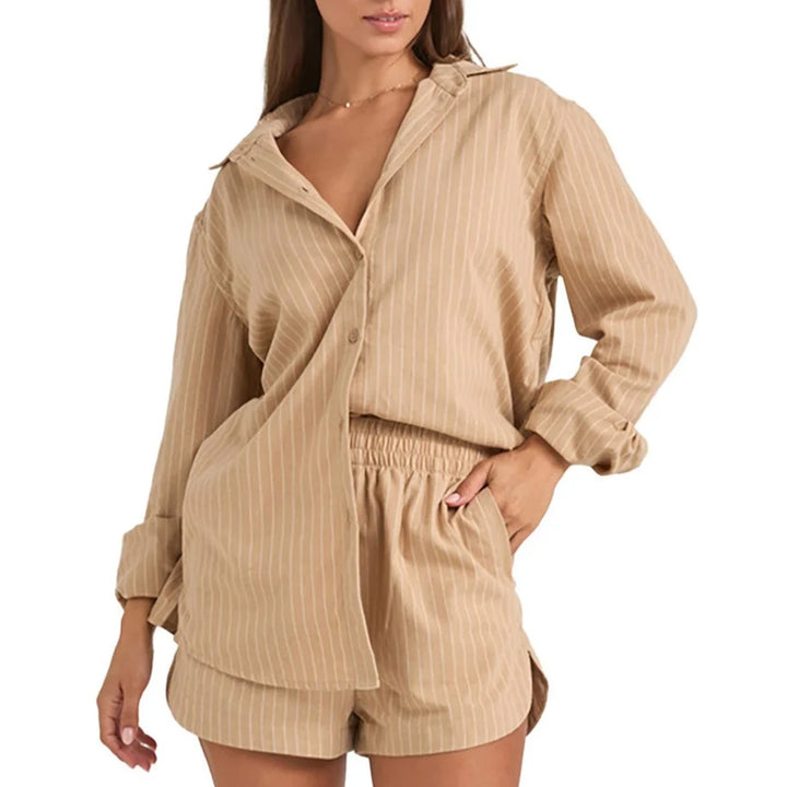 Rhythm Byron Striped Shirt - Women's Natural