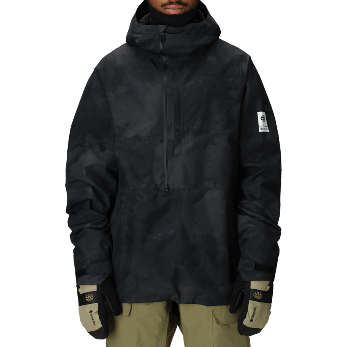 686 GORE-TEX Fragment Shell Anorak - Men's Black Hemisphere